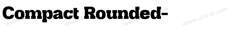 Compact Rounded字体转换